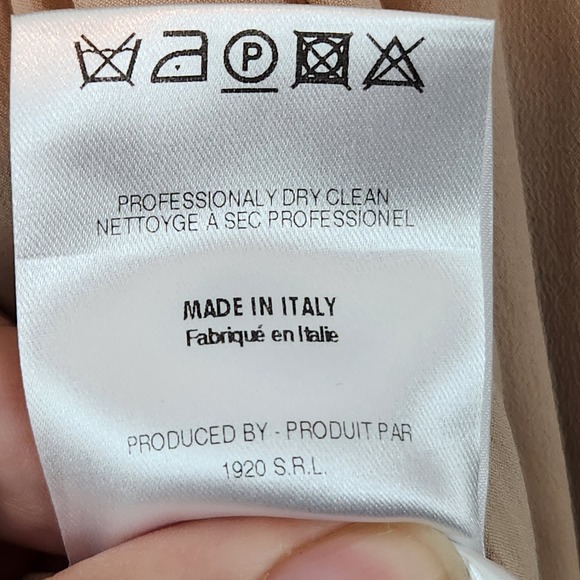 Aquilano Rimondi Made in Italy 3/4 Sleeve Wool Blend Pleated Dress Women's 42-M - Picture 14 of 15